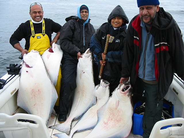 Halibut Fishing Charter excursions to various destinations on Southern Vancouver Island